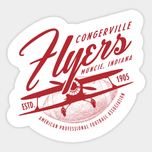 Congerville Flyers Football Sticker